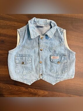 Girls vintage guess denim vest
